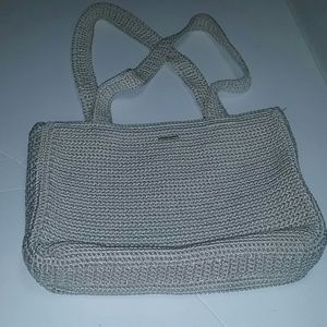 The sak cream large shoulder purse